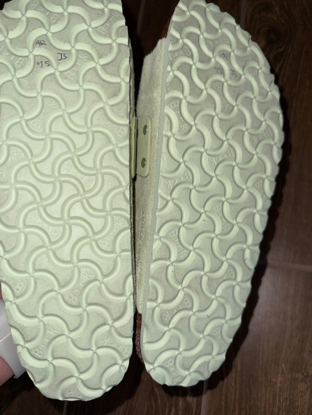 Birkenstock sz 40 Kyoto Faded Lime Suede Excellent condition - Picture 7 of 7